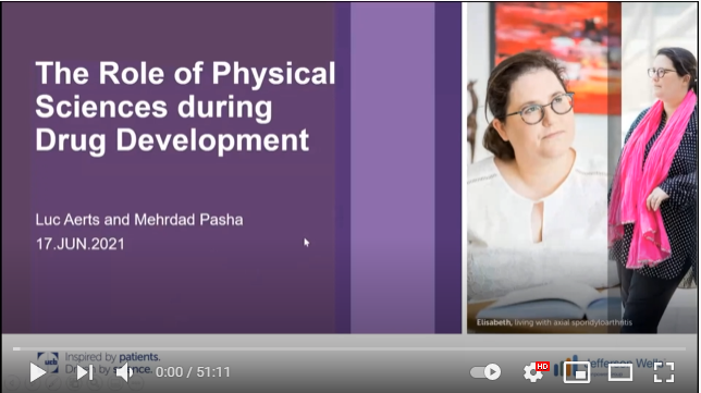 Video podcast of the Webinar : The Role of Physical Sciences during Drug Product Development – 17/06
